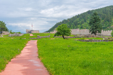 Wall Mural - Ruins of Krakra fortress in Bulgarian town Pernik