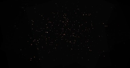 Wall Mural - close up fire explosion with alpha luma channel. 4k vfx element black background.