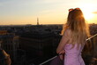 Zachód słońca w Paryżu