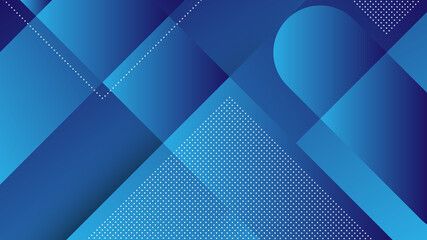 Wall Mural - abstract modern background with diagonal lines and memphis element and blue vibrant gradient color