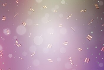 Wall Mural - Light Pink, Green vector texture with disks.