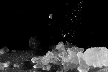 Canvas Print - macro shot of crystal rock sugar