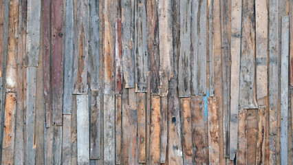 Old wooden fence. Plank texture