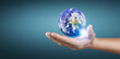© violetkaipa - Globe in hand, Earth energy saving concept, image furnished by NASA
