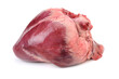 © zcy - raw pig heart close-up isolated on white background