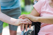 © eastfenceimage - Happy old couple hand in hand