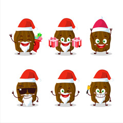 Wall Mural - Santa Claus emoticons with date fruit cartoon character