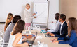 © JackF - Business woman presenting strategy to colleagues in modern office