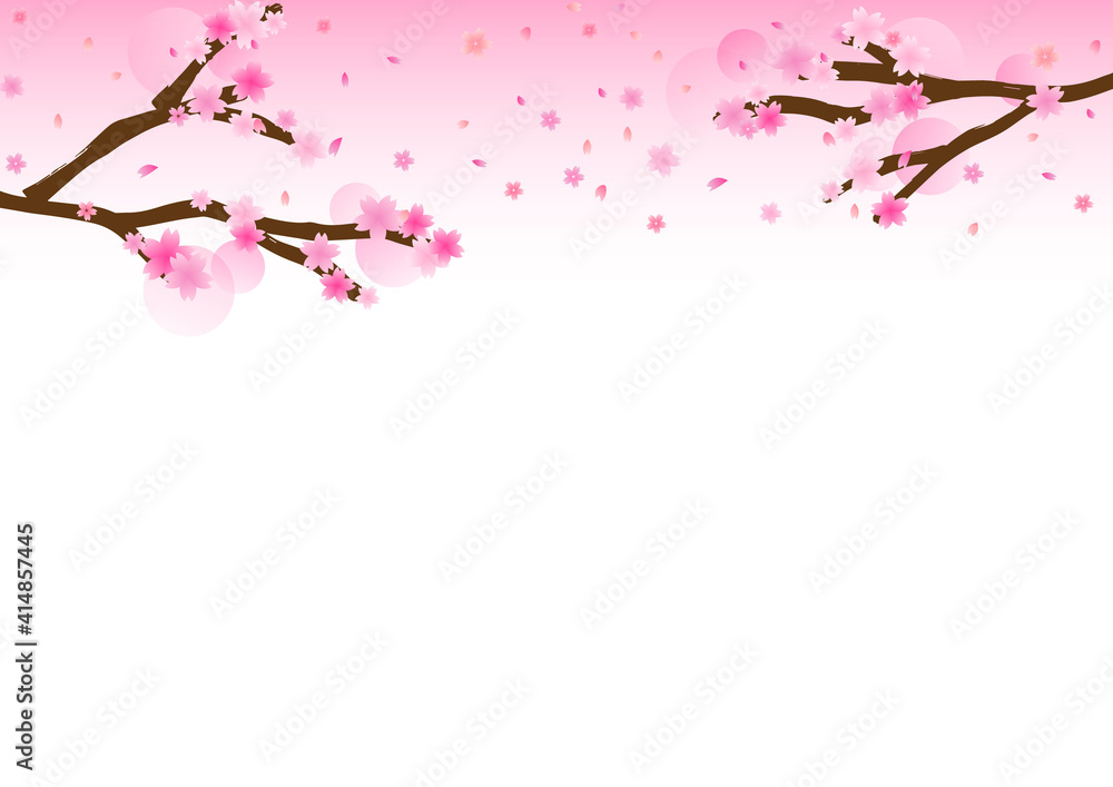 桜 木 春 花びら 花吹雪 桜吹雪 素材 背景 壁紙 フレーム Do Salonu Fototapety 桜 木 春 花びら 花吹雪 桜吹雪 素材 背景 壁紙 フレーム Do Salonu Fototapety