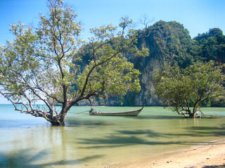 landscape view of sea in Krabi,Thailand