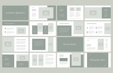 Wall Mural - modern brand guide presentation layout design template
