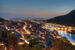 Sunset view of the old town of Heidelberg, Germany