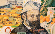 P.cezanne. Paul Cezanne 1839-1906 World-famous Artists On 50 Numismas Canberra 2019 Banknotes. Fancy Polymer Money. Applied Currency Concepts. Banknotes Collection.