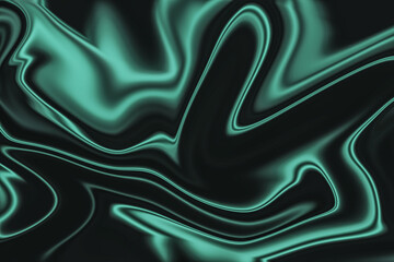 Abstract green futuristic background with liquid and marble patterns