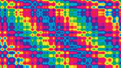 Canvas Print - An abstract wavy psychedelic background image.