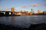 Fototapeta  - Brooklyn bridge and NYC skyline, New York City, USA