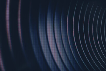Poster - Beautiful abstract gray tunnel with color light on a background. Macro  photography view. Close-up of pixel.