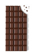 Chocolate bar with missing bite