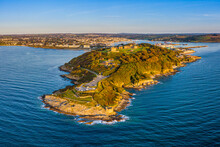 Aerial View Over Pendennis Castle And Falmouth, Cornwall