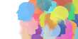 © Art_Dreamaginary - Different people silhouettes background