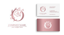 Premium Vector O Logo. Monnogram And Business Cards. Personal Logo Or Sign For Branding An Elite Company.