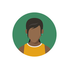 Poster - Young black woman avatar icon