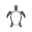 © Javvani - Tribal Polynesian turtle pattern. Maori and Polynesian culture pattern. Isolated. Vector illustration.
