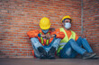 © visoot - Construction sad,Construction worker is very sad after knowing the news that he was going to lose his job and the economic crisis.