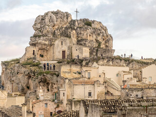 Poster - The Roman Catholic church of Santa Maria de Idris, cut into the rock in Matera.