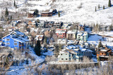 Fototapeta Do pokoju - Winter vacation rentals in the Park City ski area in Utah during winter
