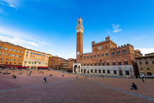 Piazza Del Campo, Main Square In Siena, Tuscany