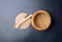 Wooden Spoon On Wooden Table