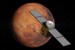 © jroballo - Probe orbiting the planet Mars. 3d illustration.