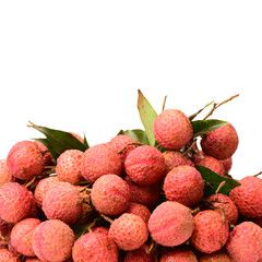 lychee isolated on white background