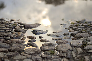 rocks and sky