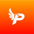 Phoenix logo with letter P concept