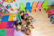 © oksix - Educational group activity at the kindergarten or daycare