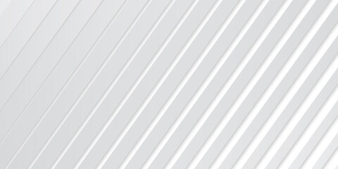 Wall Mural - Abstract white striped background with diagonal lines. Vector abstract background for banner design. blend lines with oblique stripe vector illustration