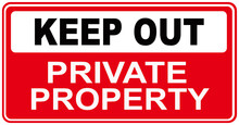 Sign Saying Keep Out Private Property