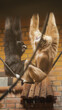 dwie małpy wiszą w zoo w klatce na gałęzi