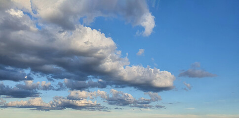  Sky day cloudy background on summer. Space for text.