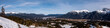 Alpenpanorama vom Estergebirge über Krün, Jochberg bis zur Soierngruppe im Winter