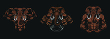 Elephant Barbel, Animal Logo Ilustration, Illustration Of A Muscular Elephant