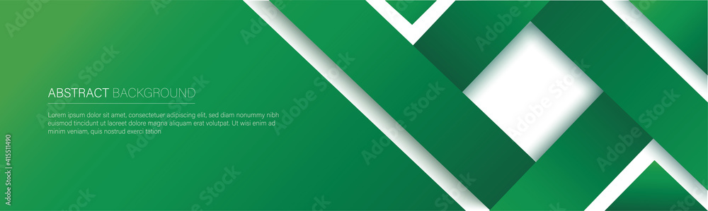 modern green line banner. vector illustration Stock Vector | Adobe Stock