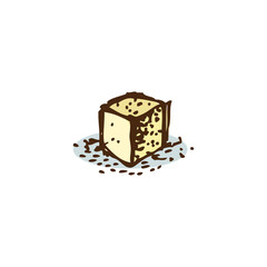 Sticker - Doodle Sugar Cube