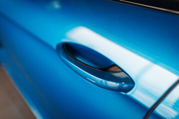 Wall Mural - Car door handle with key less go sensor