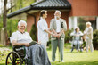 © Photographee.eu - Elderly spending time in the nursing home garden
