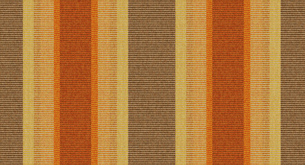 Wall Mural - Orange and Brown colors background with lines. Imitation of fabric texture vector illustration.