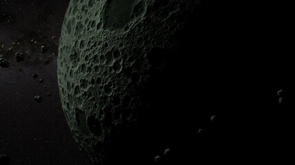 Wall Mural - near to moon. realistic space