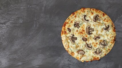 Wall Mural - Serving a Mushroom Pizza